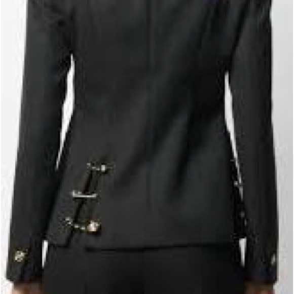 Black Blazer with Gold Accents - Picture 9 of 10